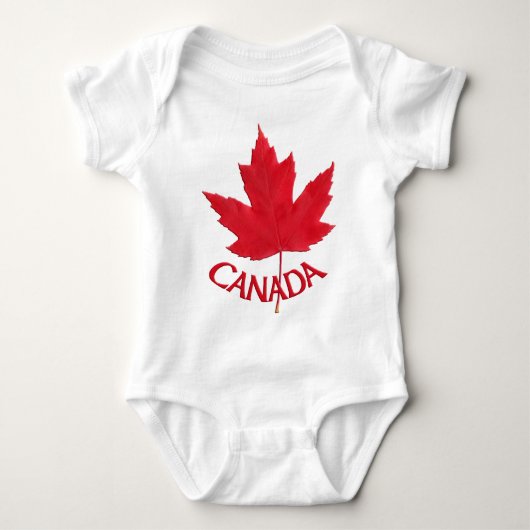 Body Canada Baby Creeper Canada Souvenir Baby Shirts (Devant)