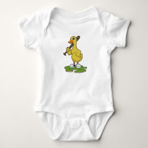 Body Canard au baseball avec batte de baseball