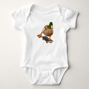 Body Canard comme patineur avec skateboard