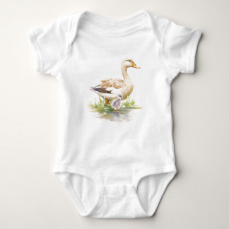Body Canard maman doux avec canettes bébé, Cadeau bébé