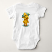 Body Caneton jaune de jour de pluie mignon  (Dos)