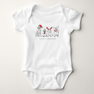 Body Canons de Noël Chiens de Père Noël Chiens de Noël