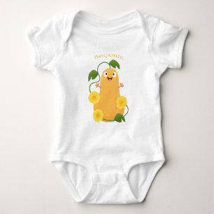 Body Caricature citrouille gourde en beuret joyeux
