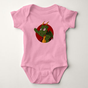 Body Caricature de dragon vert