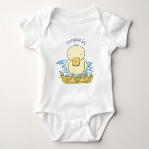 Body Caricature jaune mignon pour canard bébé