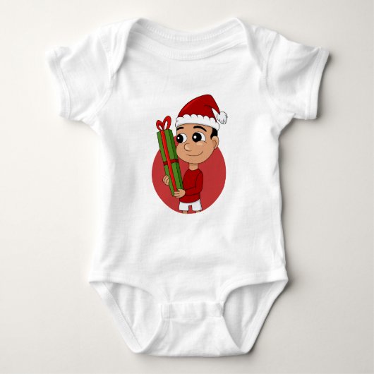 Body Caricature pour bébé de Noël (Devant)