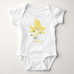 Body Caricature sur la banane de Cute kawaii