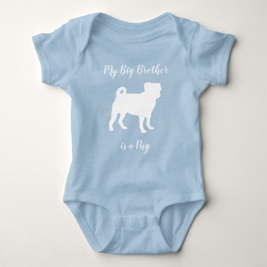 Body Carlin Chien Baby shower Chien bleu Chiot garçon (Devant)