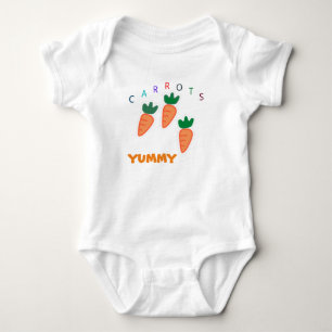 Body Carottes Mignonnes d'Été Délicieuses Bébé Rose