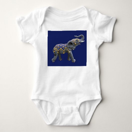 Body Carousel Animal Elephant Photo Baby Shirt (Devant)