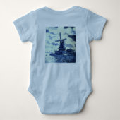 Body Carrelage bleu vintage Delft - Windmill (Dos)