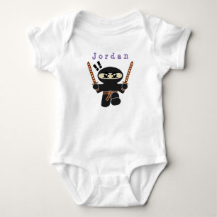 Body carrosserie drôle, ninja . costume pour bébé