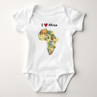 Body Carte africaine de safari - coeur Afrique d'I -