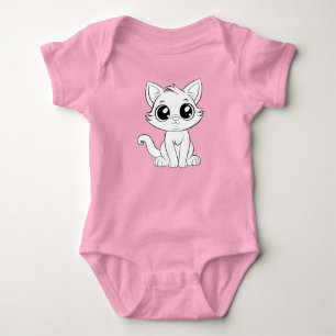 Body Carton de chat blanc adorable-30853