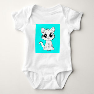 Body Carton de chat blanc adorable-30853
