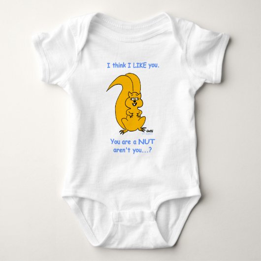 Body Cartoon d'écureuil mignon Vêtements de bébé amusan (Devant)