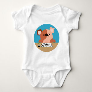 Body Cartoon mignon Dessin Piglet Vêtements bébé