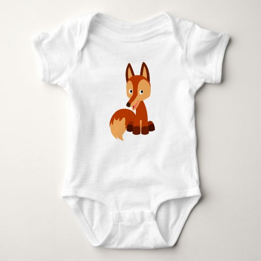 Body Cartoon mignon Fox Baby Bodysuit (Devant)