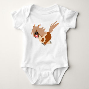 Body Cartoon mignonne Happy Pinto Pony Baby Creeper