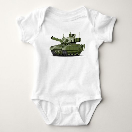 Body Cartoon modern armored tank (Devant)