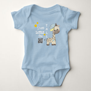 Body Cartoon personnalisé Baby Boy Giraffe Baby Bodysui