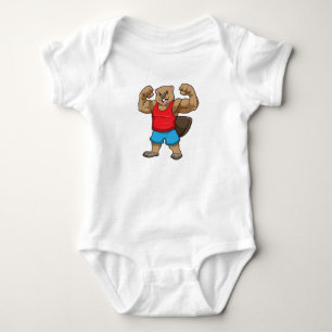 Body Castor en Bodybuilder avec gros bras