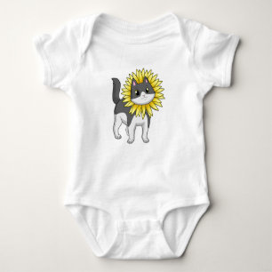 Body Cat with sunflower