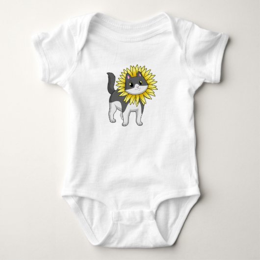 Body Cat with sunflower (Devant)