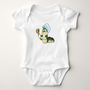 Body Caterpillar en chef avec cuillère en bois