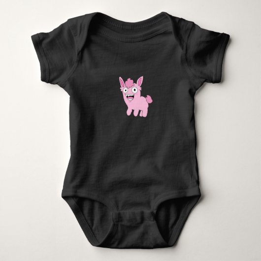 Body Ce bébé top de créature rose bizarre (Devant)