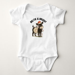 Body Ceinture de bébé de Noël Beltie Vache Galloway à c