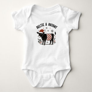 Body Ceinture de bébé Noël Beltie Vache Galloway à cour