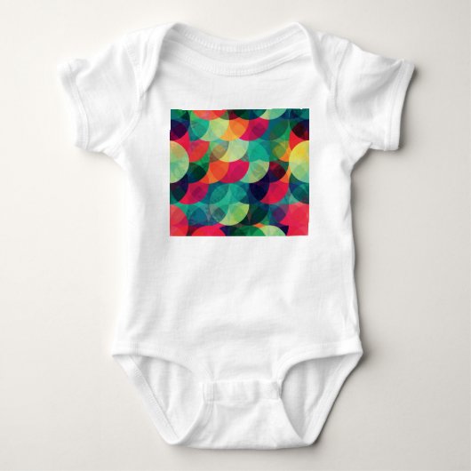 Body Cercle de grunge coloré Motif transparent (Devant)