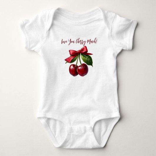 Body Cerises et un Bow-Love vous Cherry Beaucoup (Devant)