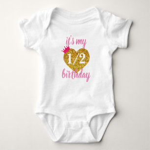 Body C'est ma princesse Custom d'anniversaire de 1/2