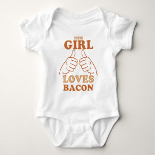 Body Cette FILLE aime Bacon Bacon Amour Idée cadeau