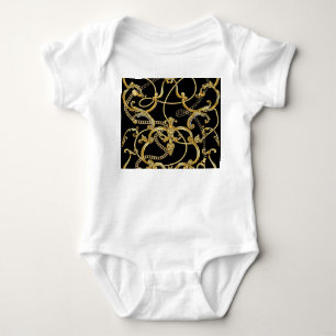 Body Chaînes d'or baroque Motif sans couture