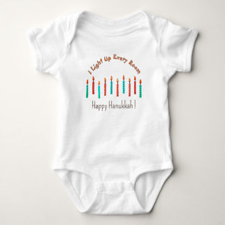 Body Chandelles Hanoukka Joyeuses pour bébé mignonne Bé