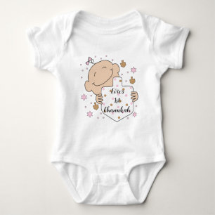Body Chanukah Baby Pink Baby Bodysuit