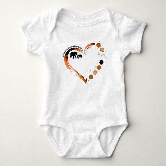 Body Chaque éléphant compte Golden Heart Elephant Paws (Devant)