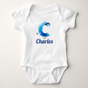 Body Charles Nom Lettre de révélation C Boy Blue Paint