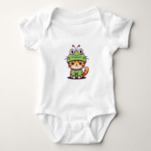 Body Charming Chat in Frog Casquette - Adorable Baby Ki