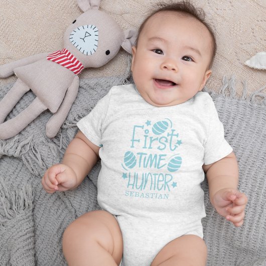 Body Chasseur d'œufs de Pâques personnalisé pour la pre