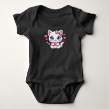 Chat Anime Kawaii Tenant un Cœur