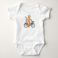 Chat avec bicyclette