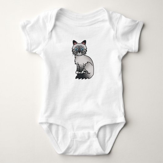 Body Chat Birman / Ragdoll Tabby bleu point (Devant)
