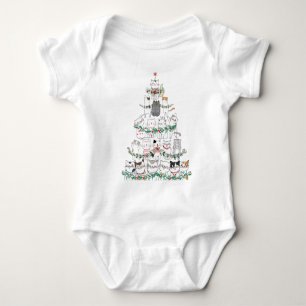 Body Chat de Noël Funny Tree Funny Drôle