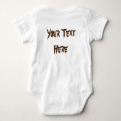 Body Chat Fun Halloween Caractère mordant un Citrouille (Dos)