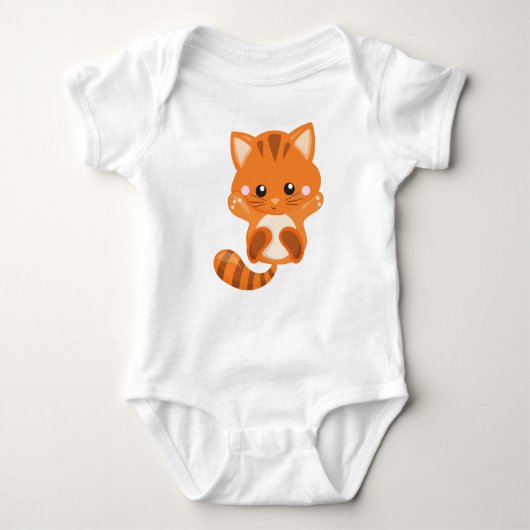 Body Chat mignonne, Chat orange, Petit Chat, Kitty, Kit (Devant)