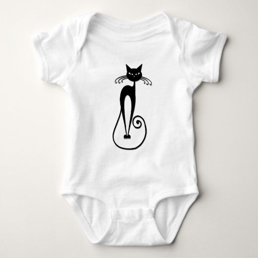 Body Chat noir maigre fantaisiste (Devant)
